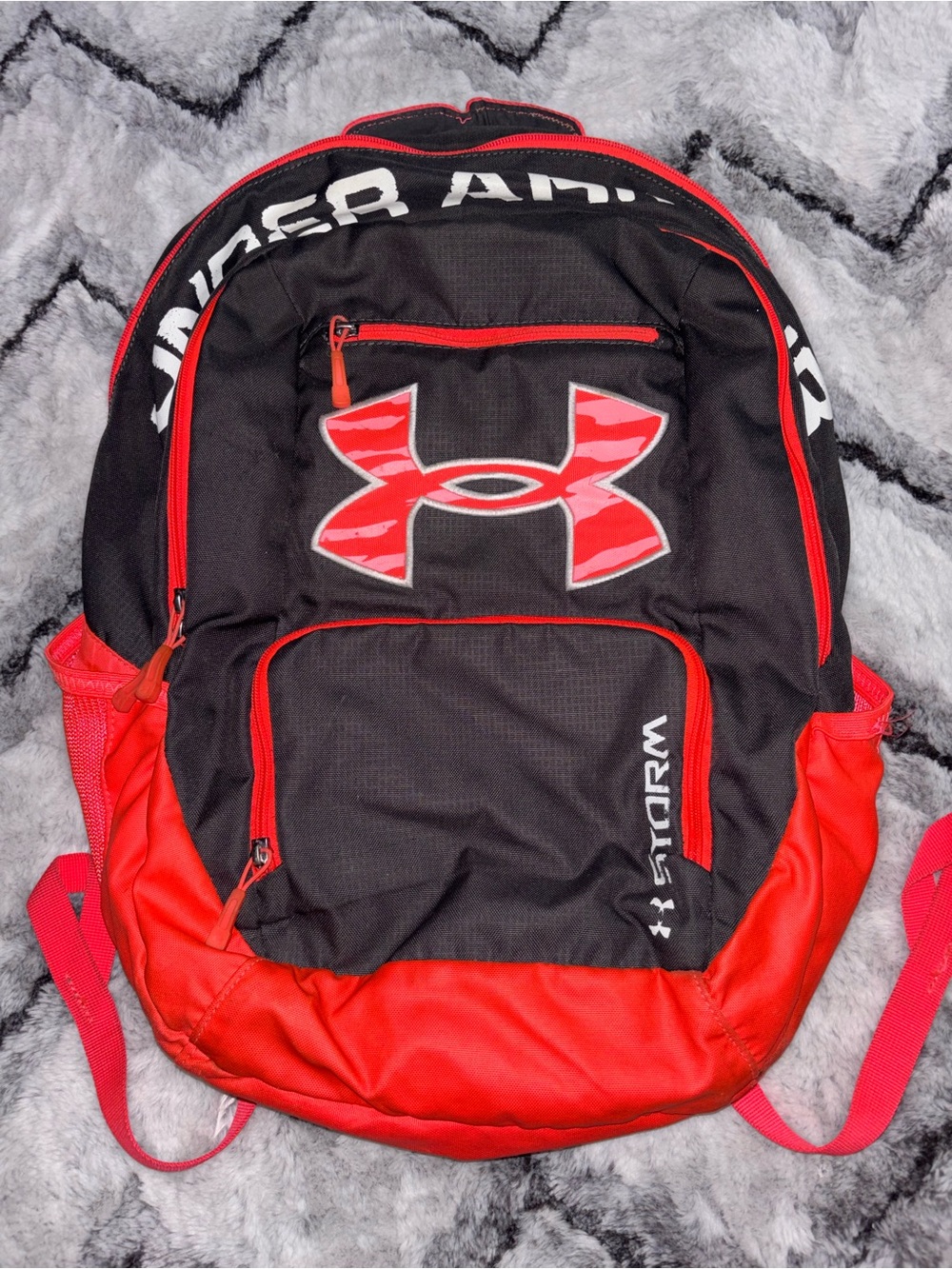 Under Armor peach and grey Storm Backpack